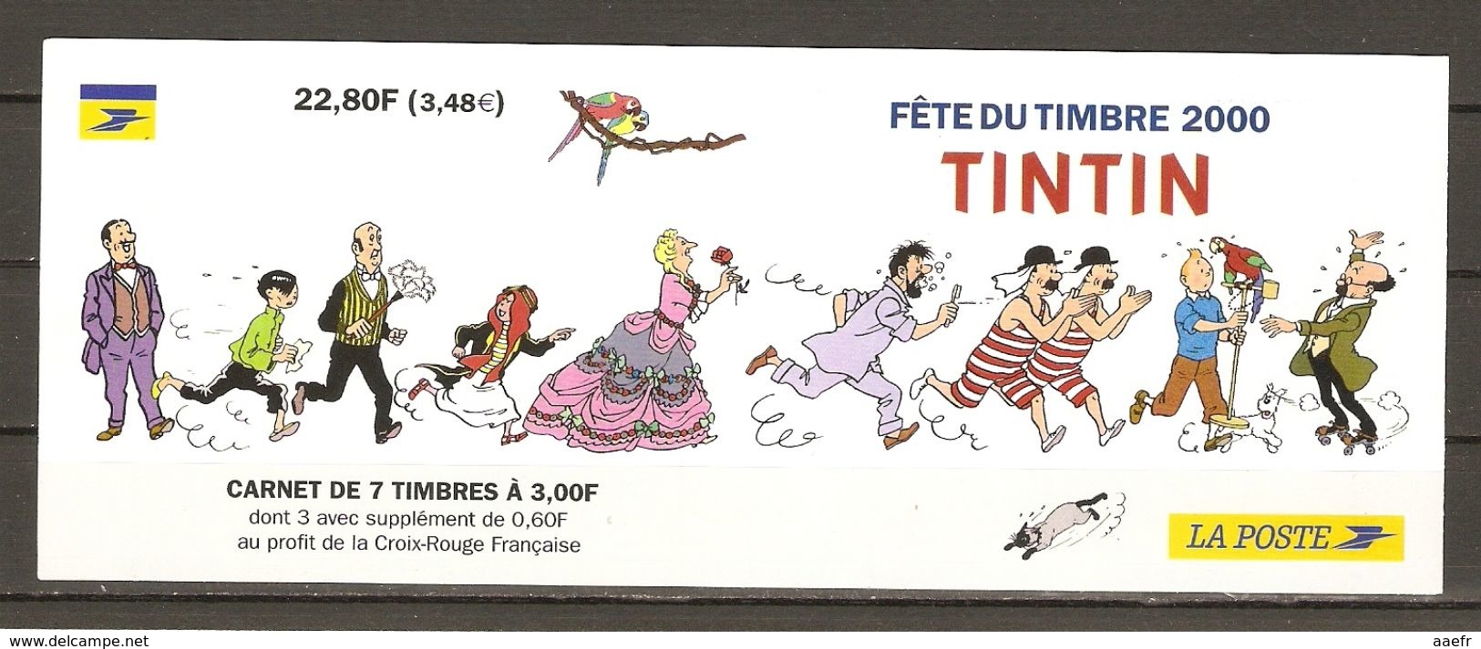 France - 2000 - Fête Du Timbre - Tintin - Carnet Neuf - NON Plié -  BC 305 - Autres & Non Classés