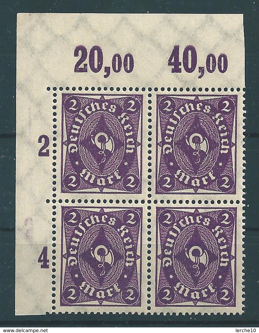 MiNr. 224 ** Oberrand Bogenecke - Ungebraucht