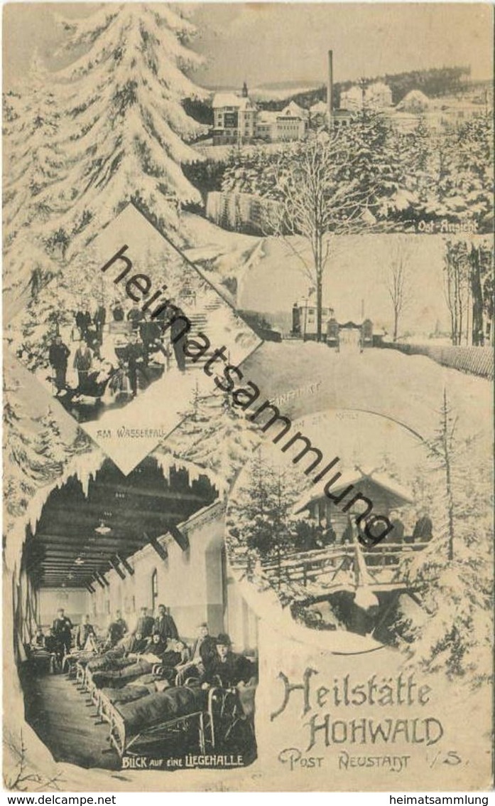 Hohwald Post Neustadt In Sachsen - Heilstätte - Verlag Julius Grunewald Oberneukirch 1915 - Hohwald (Sachsen)