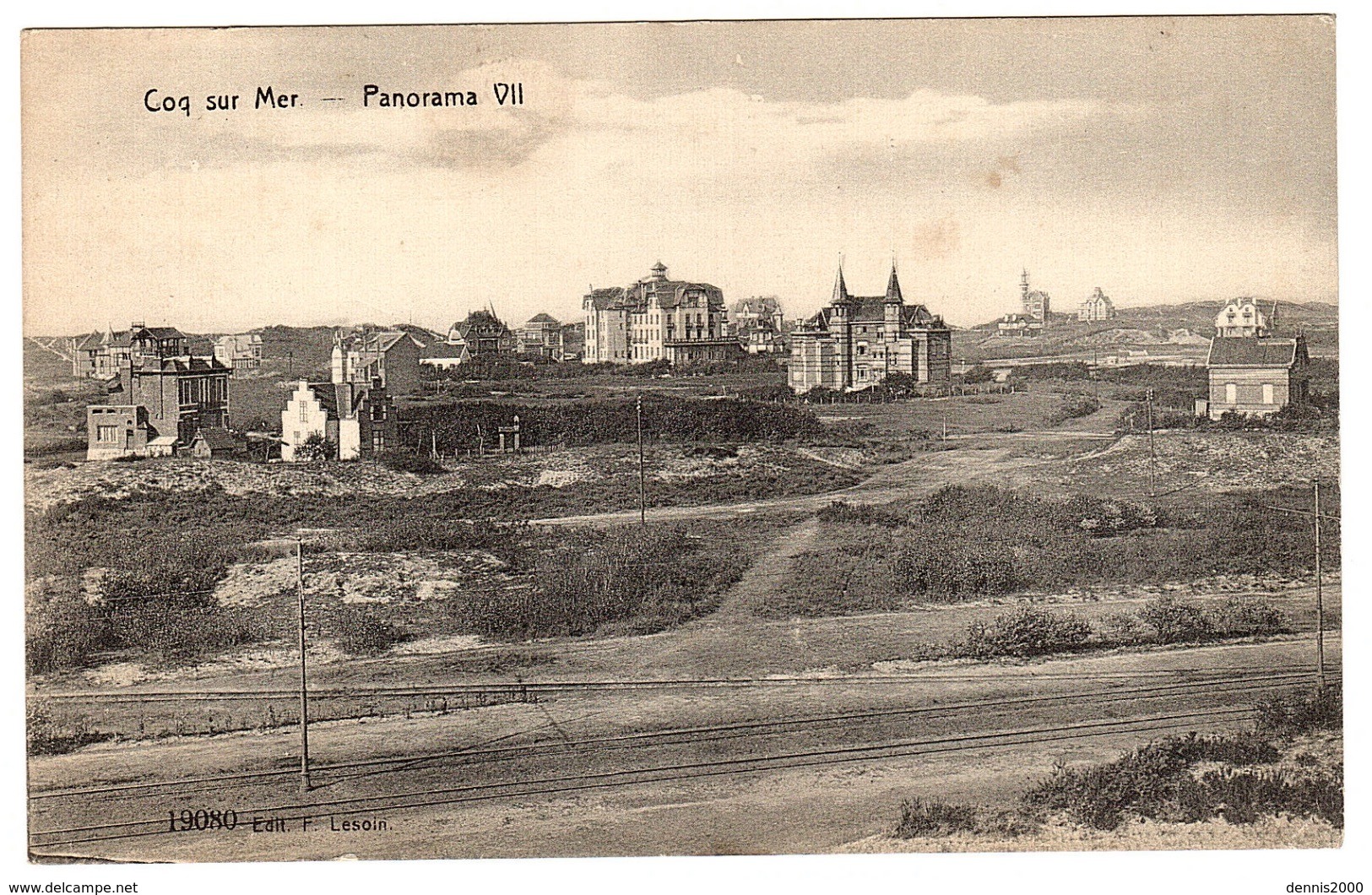 DE HAAN - LA COQ - COQ-SUR-MER - Panorama VII - Ed. F. Lesoin, N° 19080 - De Haan