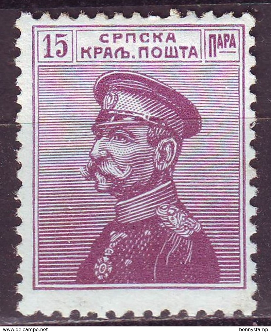 Serbia, 1911/1914 - 15p Karageorgevich - Nr.114 MNH** - Serbia