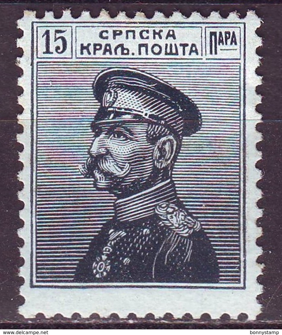 Serbia, 1911/1914 - 15p Karageorgevich - Nr.115 MNH** - Serbia