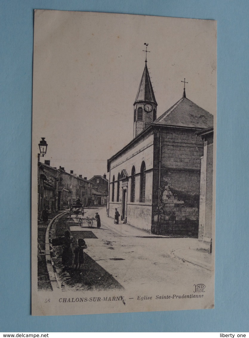 Eglise Sainte-Prudentienne ( ND Phot ) Anno 1919 ( Zie Foto Details ) !! - Châlons-sur-Marne