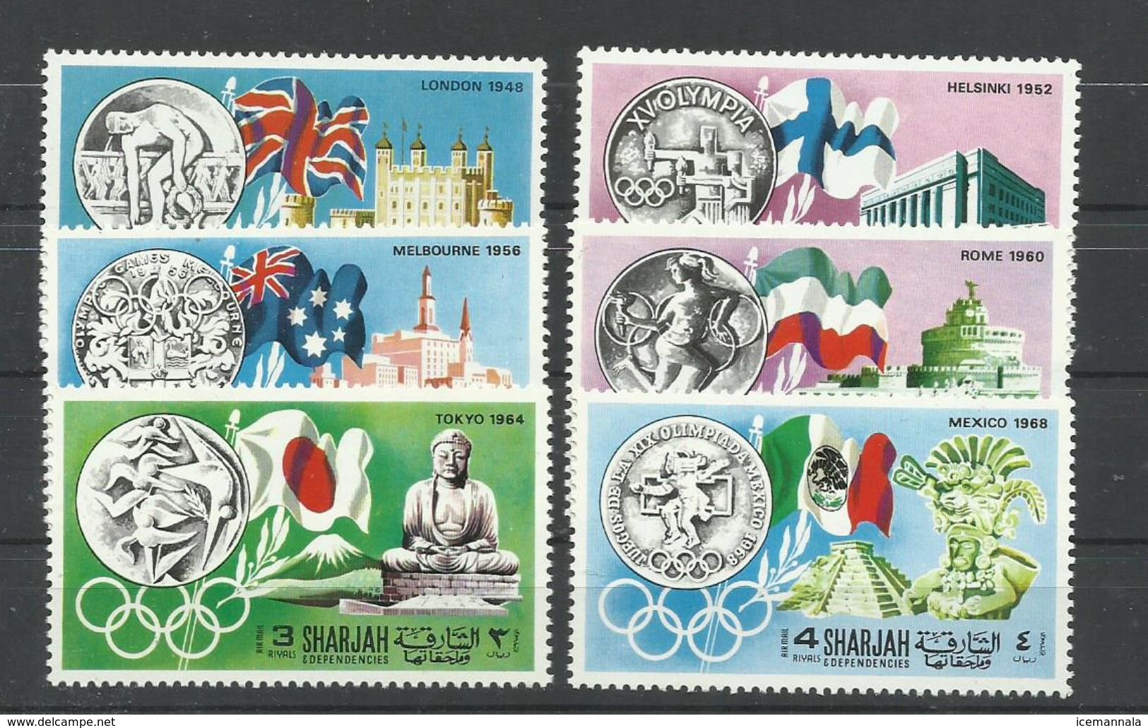 SHARJAH, SERIE OLIMPIADAS   MNH  ** - Otros & Sin Clasificación