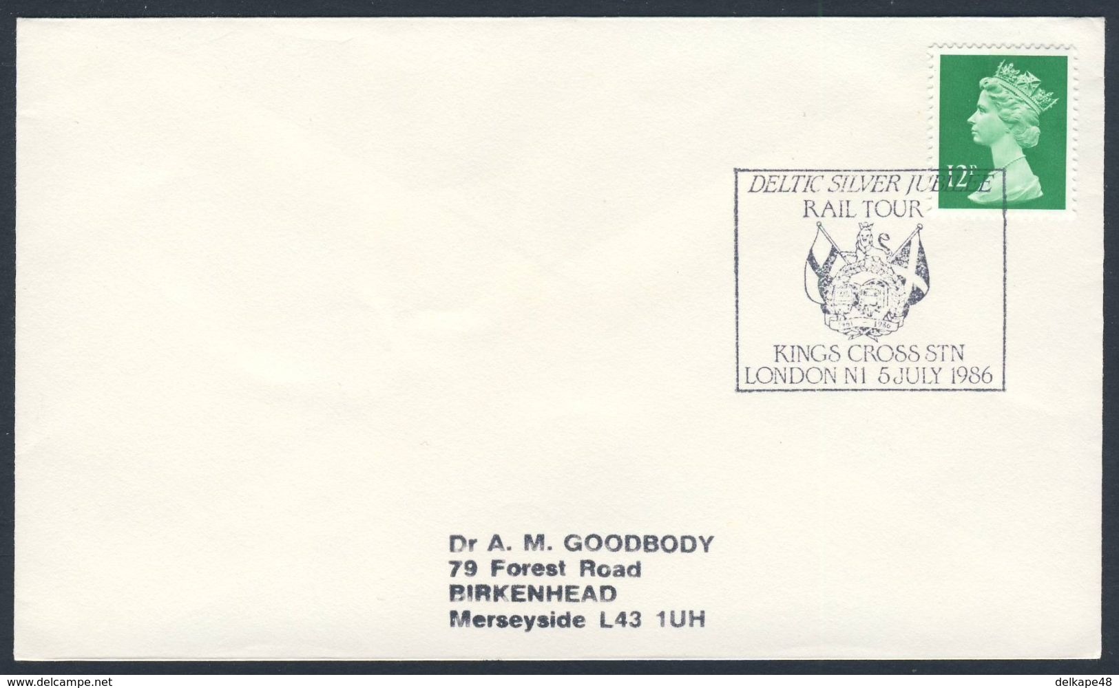 Great Britain 1986 Cover / Brief  / Lettre - Deltic Silver Jubilee Rail Tour - Kings Cross Station - 1986 / Eisenbahn - Treinen