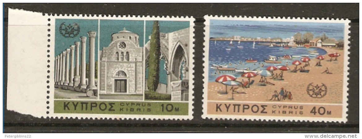 Cyprus 1967 SG  309,10  Tourism  Unmounted Mint - Nuovi