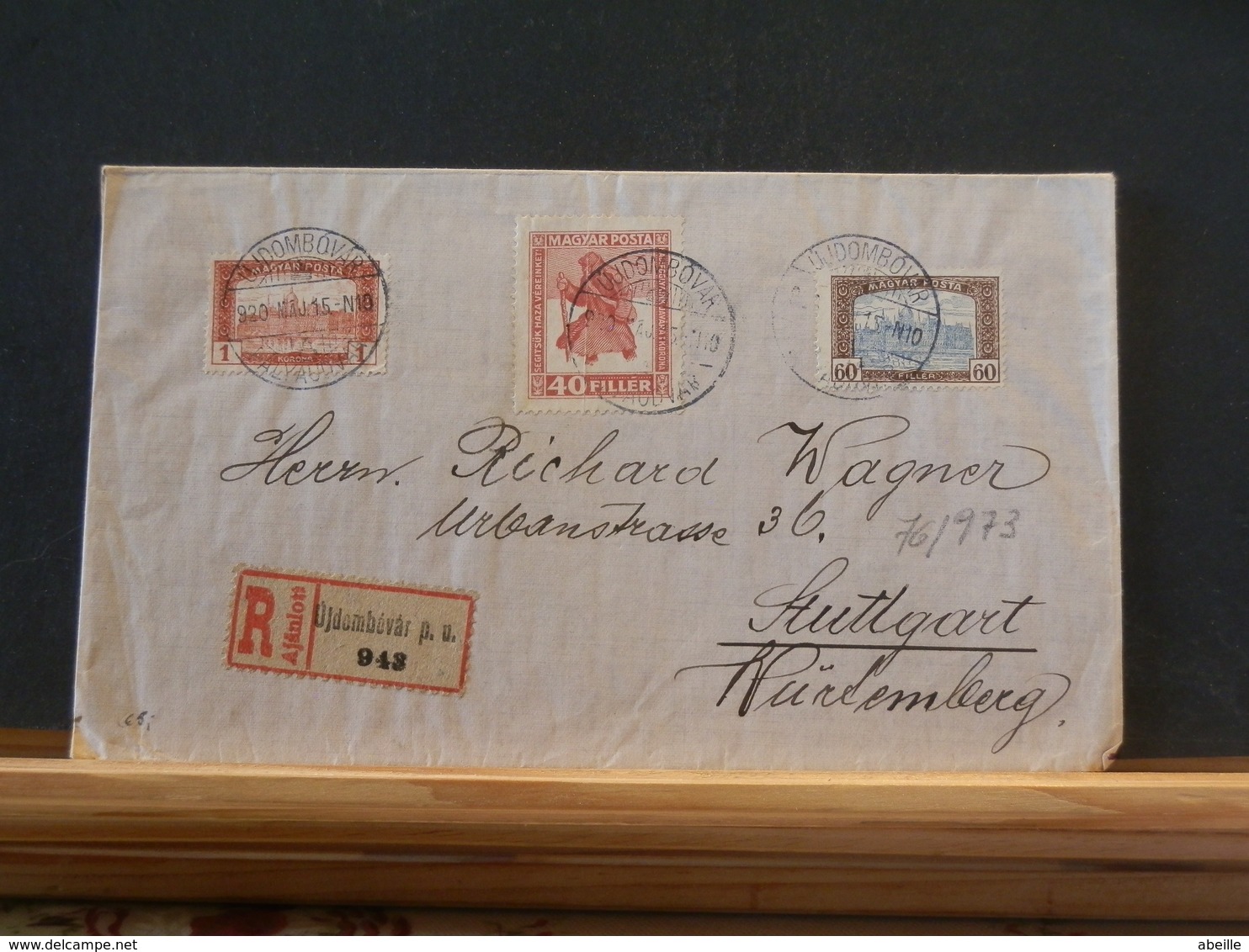 76/973  LETTRE RECOMM. POUR ALLEMAGNE 1915 - Covers & Documents