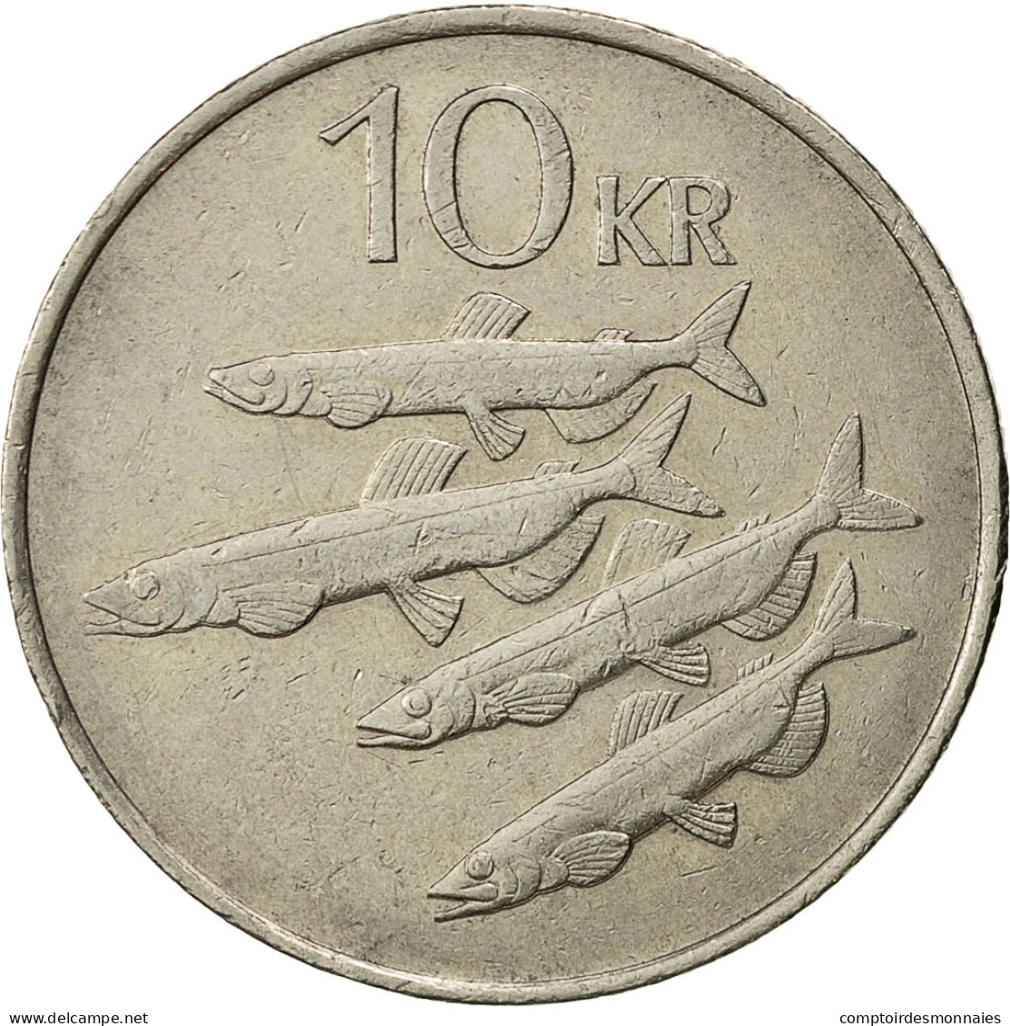 Iceland, 10 Kronur, 1984, TTB, Copper-nickel, KM:29.1 - Iceland