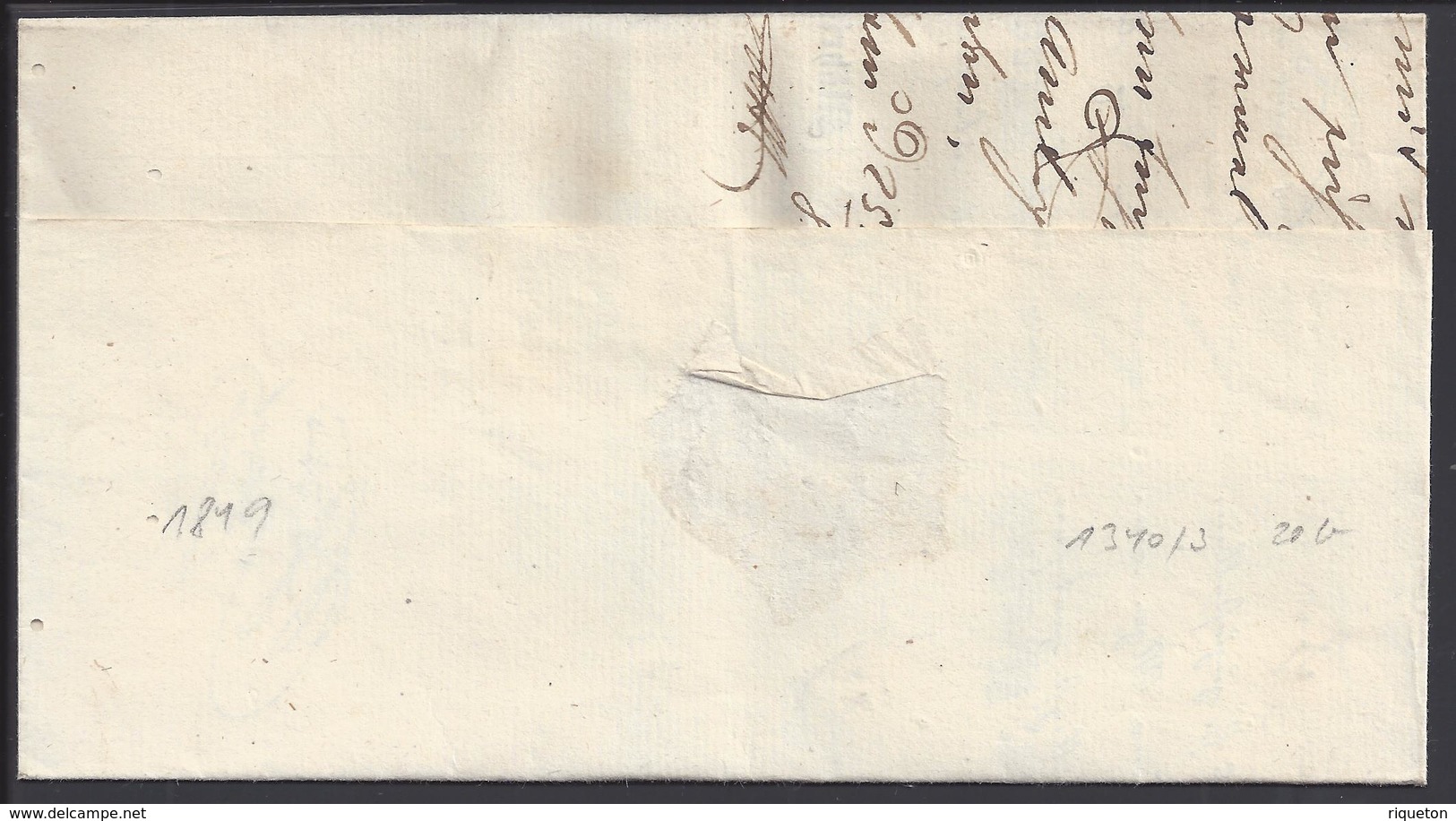 TCHECOSLOVAQUIE - 1849 - Document "Magistrature Du Roi Mahr. Neuftadt" - B/TB - - ...-1918 Préphilatélie