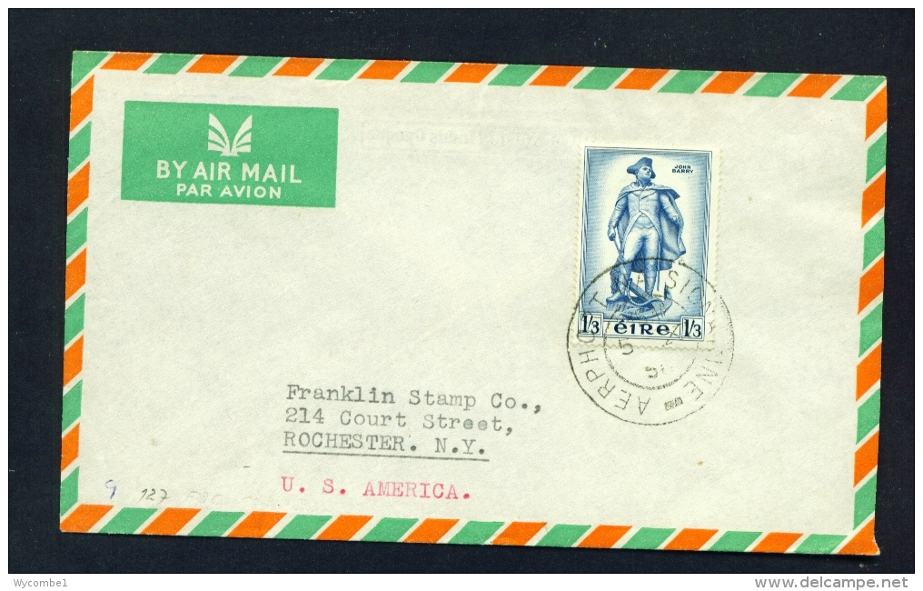 IRELAND  -  1954  Airmail Cover To The USA - Luftpost