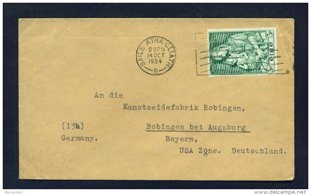 IRELAND  -  1954  Cover To US Zone Germany - Covers & Documents