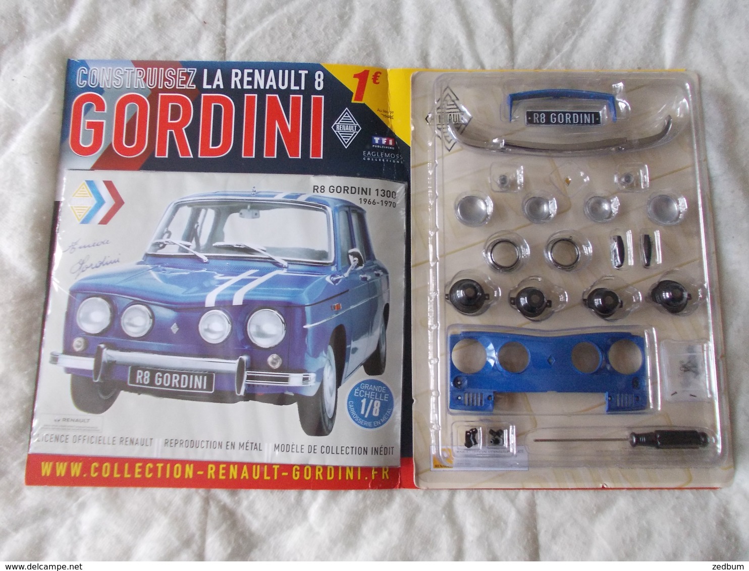RARE CONSTRUISEZ LA maquette de la R8 gordini 1:8 eaglemoss 101