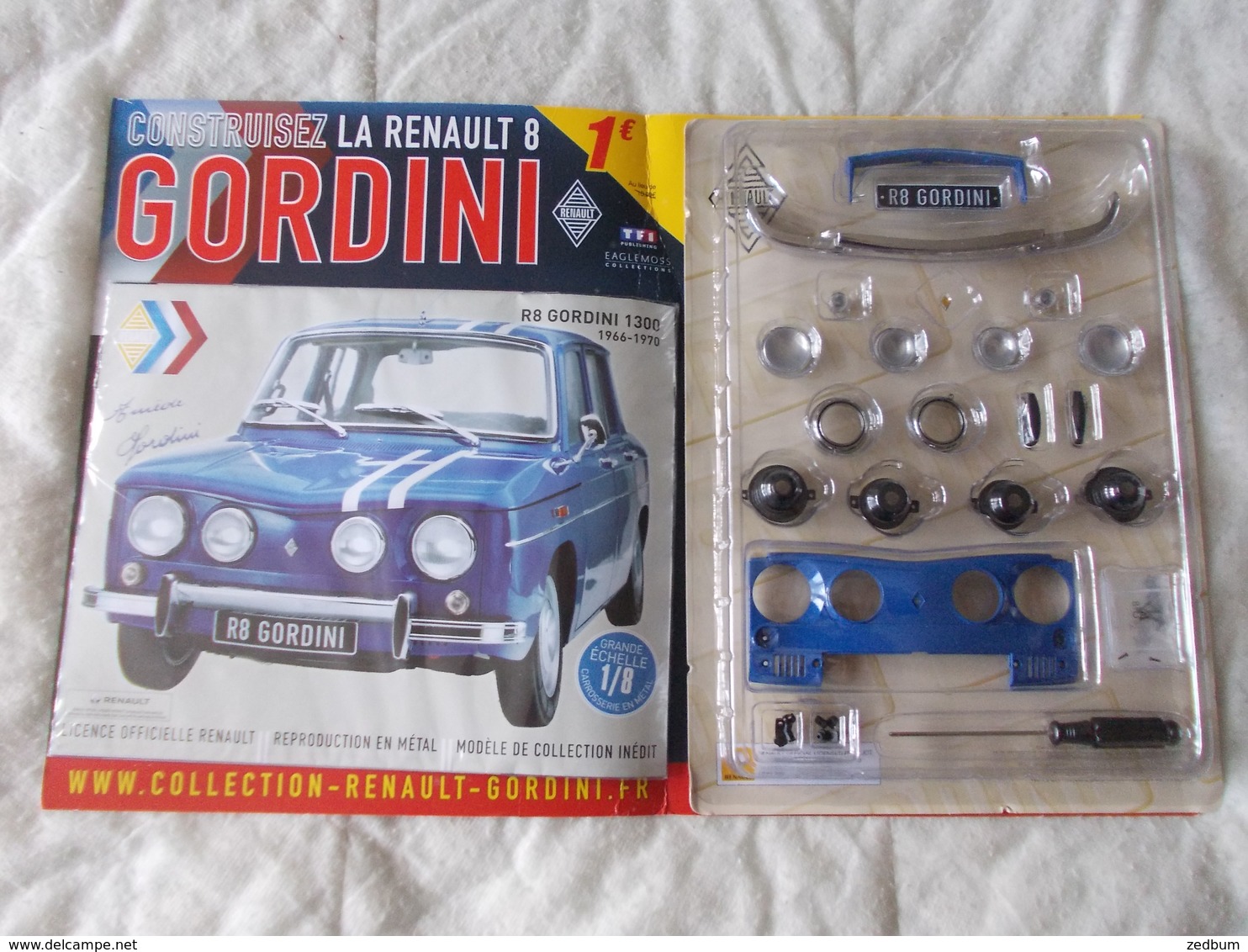 TF1 Eaglemoss Collection Renault 8 Gordini 1300 1966 - 1970 Numéro 1 - Unclassified