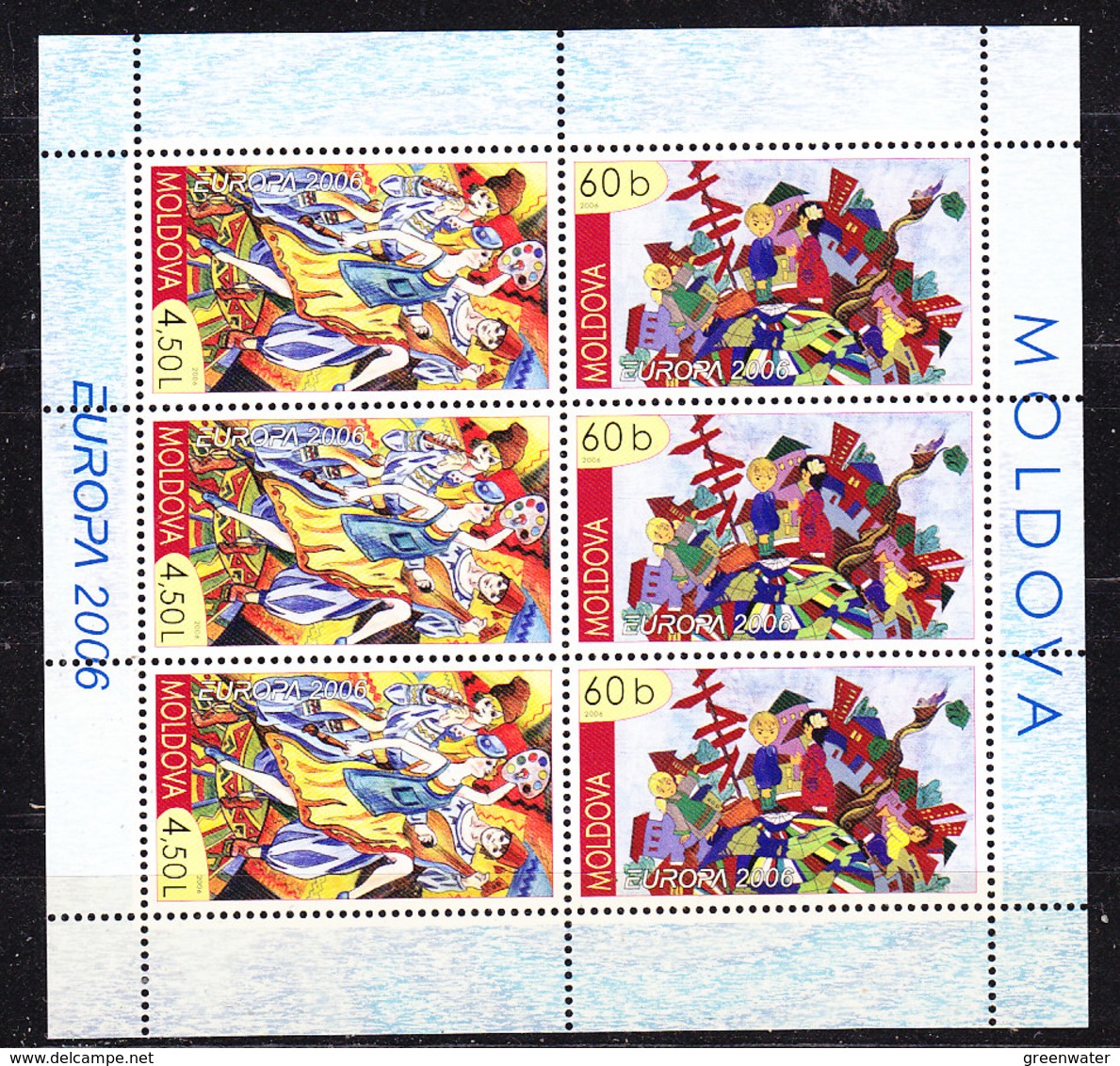 Europa Cept 2006 Moldova Booklet Pane ** Mnh (37968) - 2006