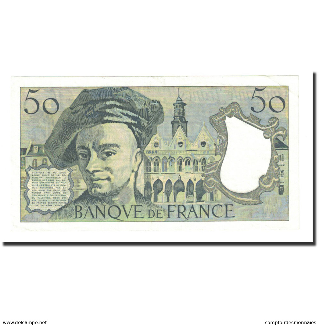 France, 50 Francs, 50 F 1976-1992 ''Quentin De La Tour'', 1987, SPL - 50 F 1976-1992 ''quentin De La Tour''