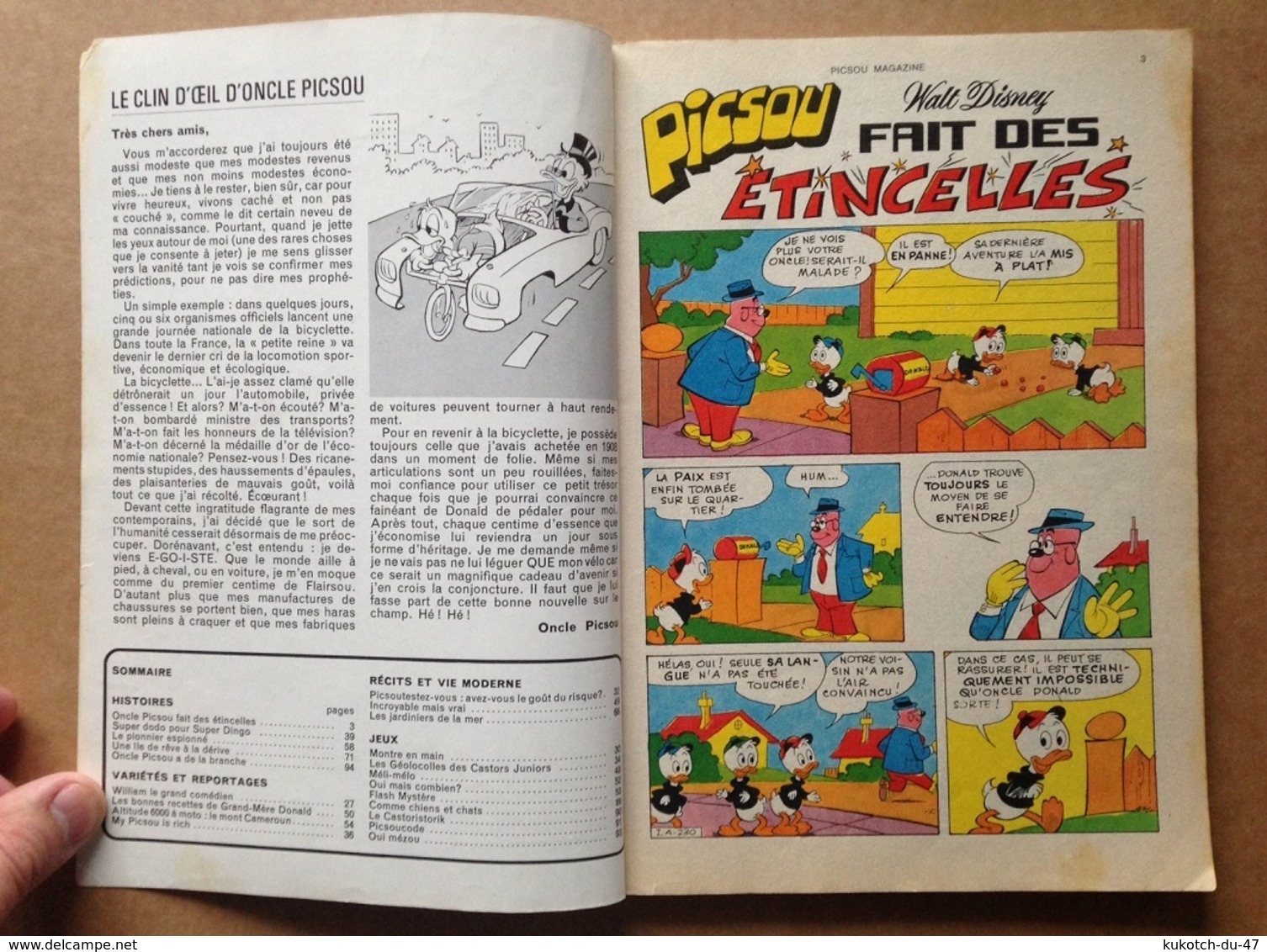 Disney - Picsou Magazine - Année 1976 - N°52 (avec Grand Défaut D'usure) - Picsou Magazine