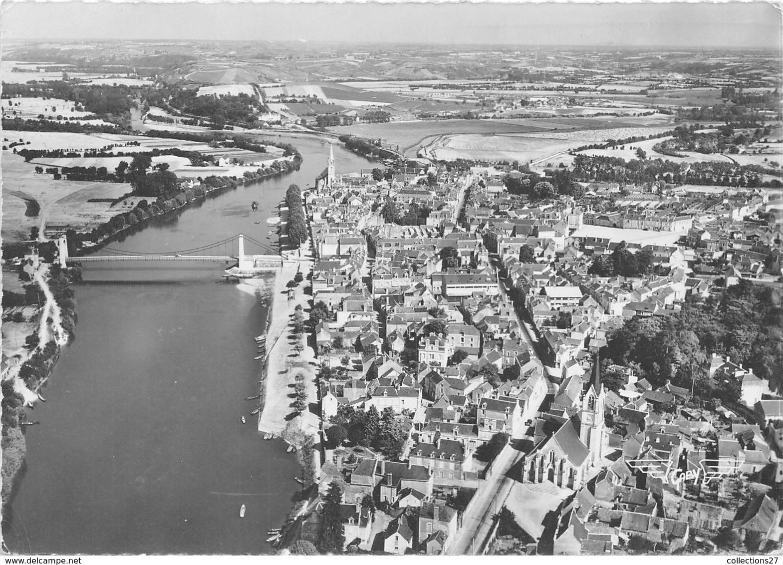 49-CHALONNES-SUR-LOIRE- VUE AERIENNE - Chalonnes Sur Loire