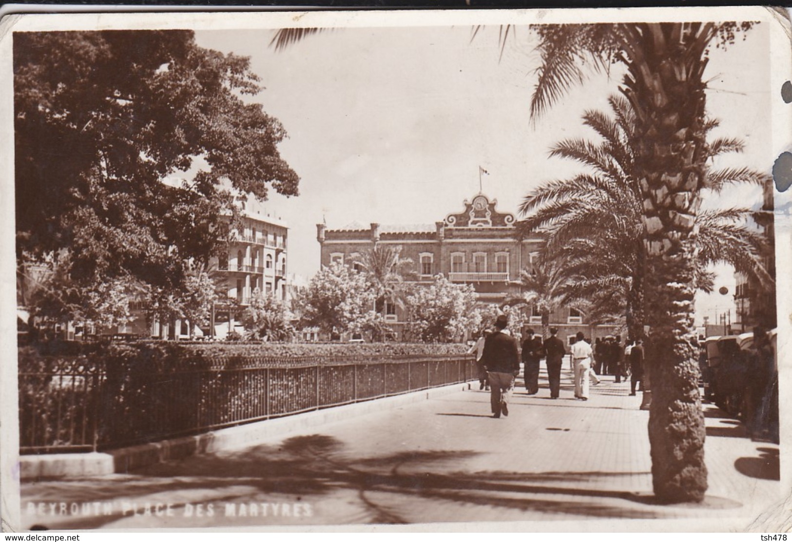 LIBAN---RARE---BEYROUTH--place Des Martyres--1939--voir  2 Scans - Lebanon