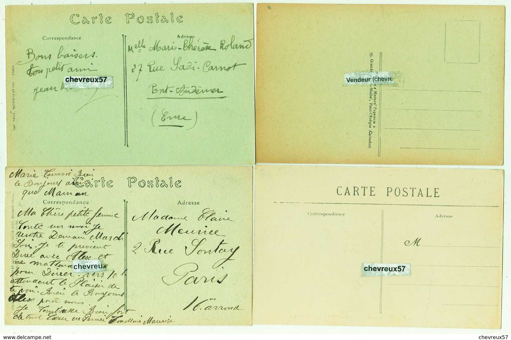 LOT 69 - VILLES ET VILLAGES DE FRANCE - 28 Cartes Anciennes - Normandie - 5 - 99 Postkaarten