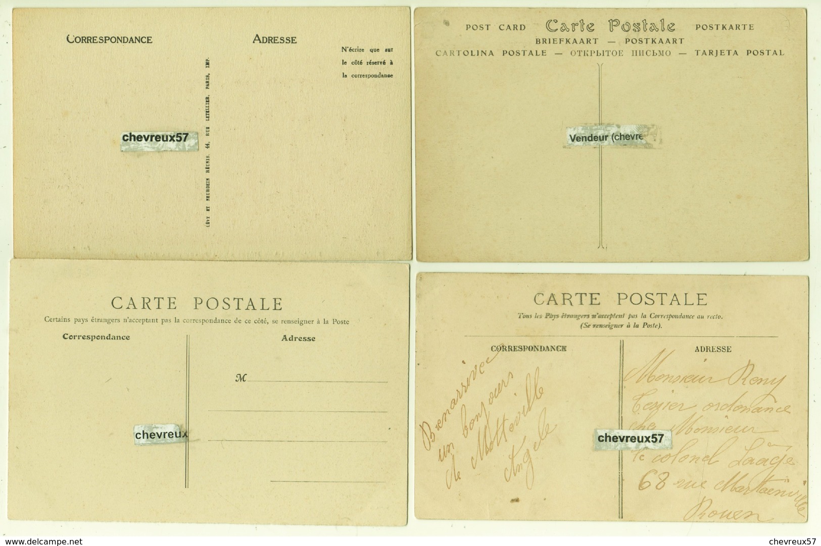 LOT 69 - VILLES ET VILLAGES DE FRANCE - 28 cartes anciennes - Normandie