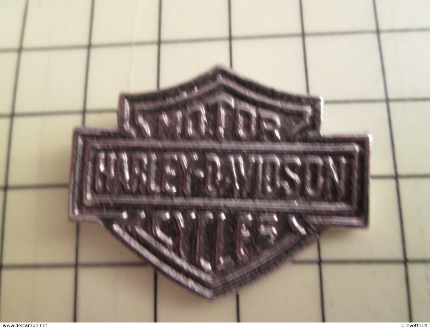 Pin216b Pin's Pins / Rare Et De Belle Qualité / MOTOS : LOGO MOTO HARLEY-DAVIDSON - Marques