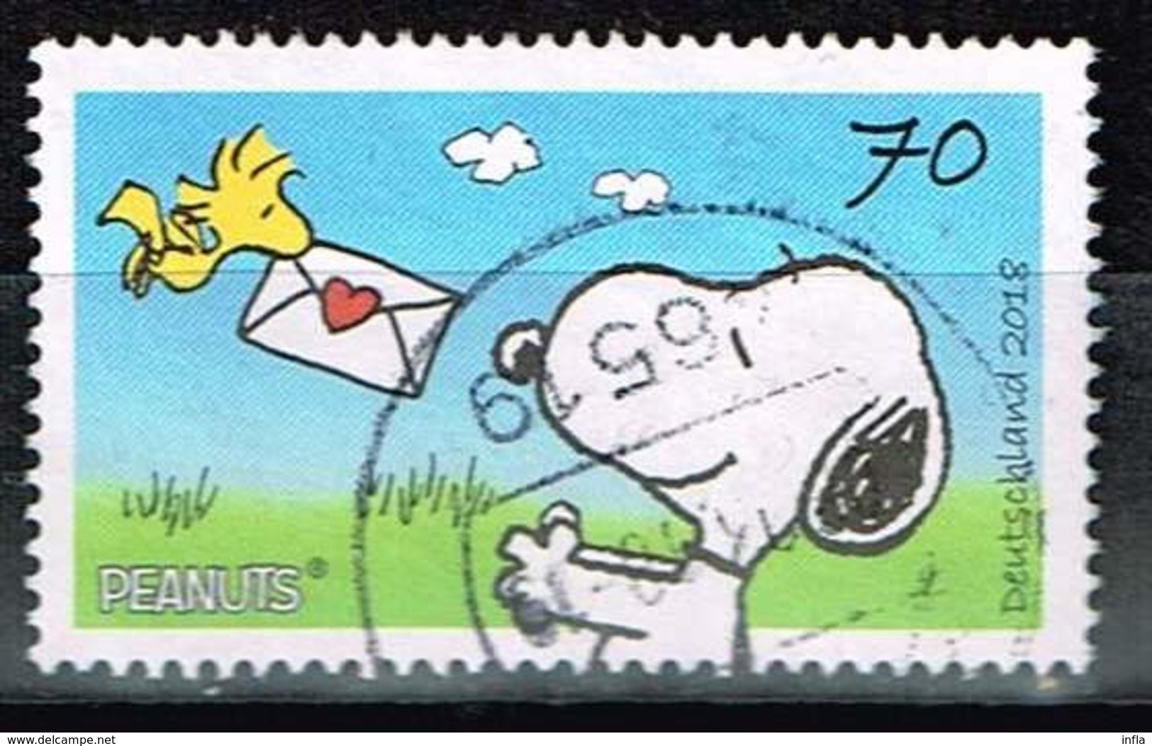 Bund 2018, Michel# 3369 O Comic: Peanuts - Gebraucht