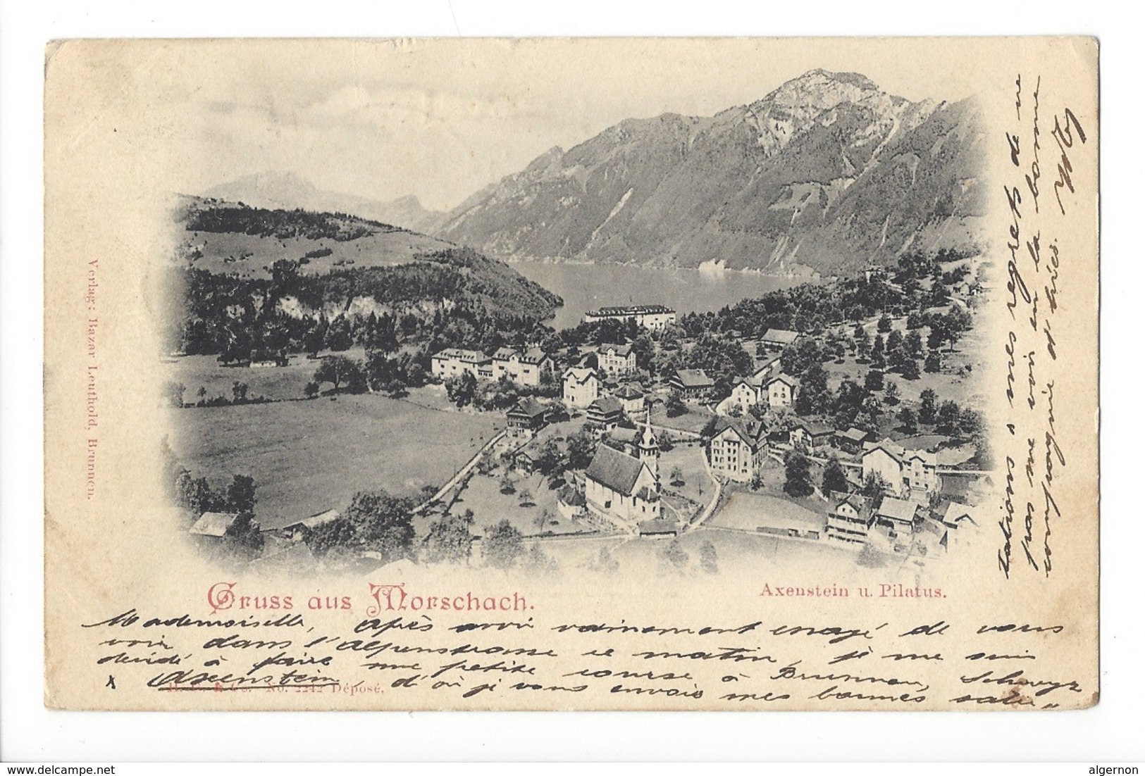 19542 - Gruss Aus Morschach Circulée En 1898 - Morschach