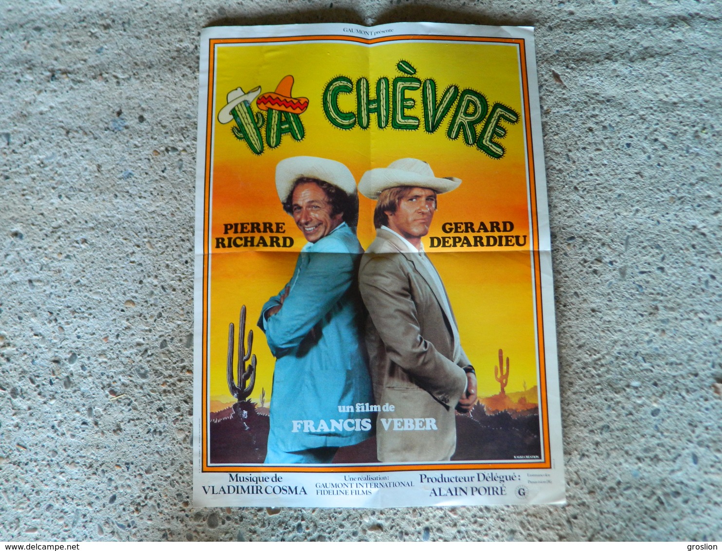 AFFICHE CINEMA LA CHEVRE DE FRANCIS WEBER AVEC PIERRE RICHARD ET GERARD DEPARDIEU - Posters