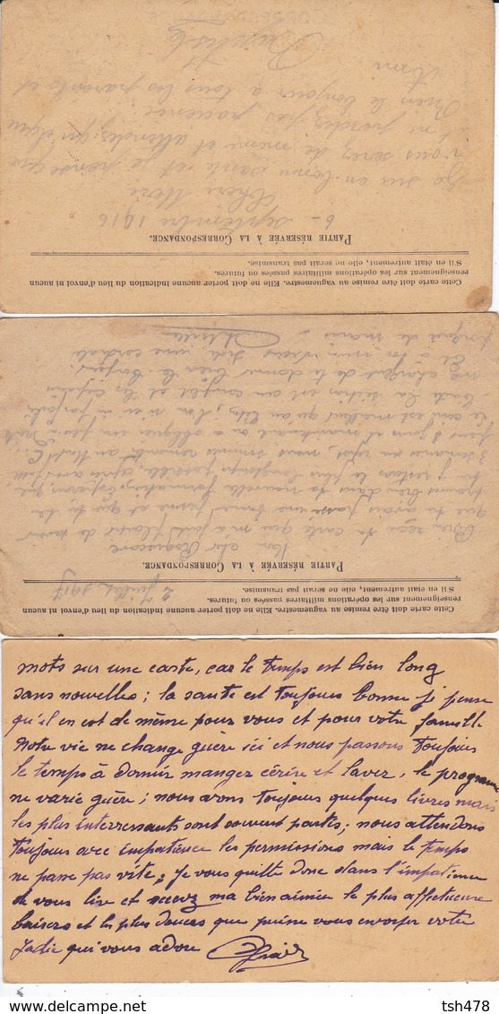 3  CORRESPONDANCES  Des Armées De La République--carte En Franchise--voir  2 Scans - Lettres & Documents