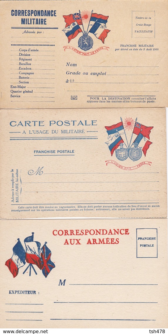 3  CORRESPONDANCES-- Franchise Postale--voir  2 Scans - Lettres & Documents