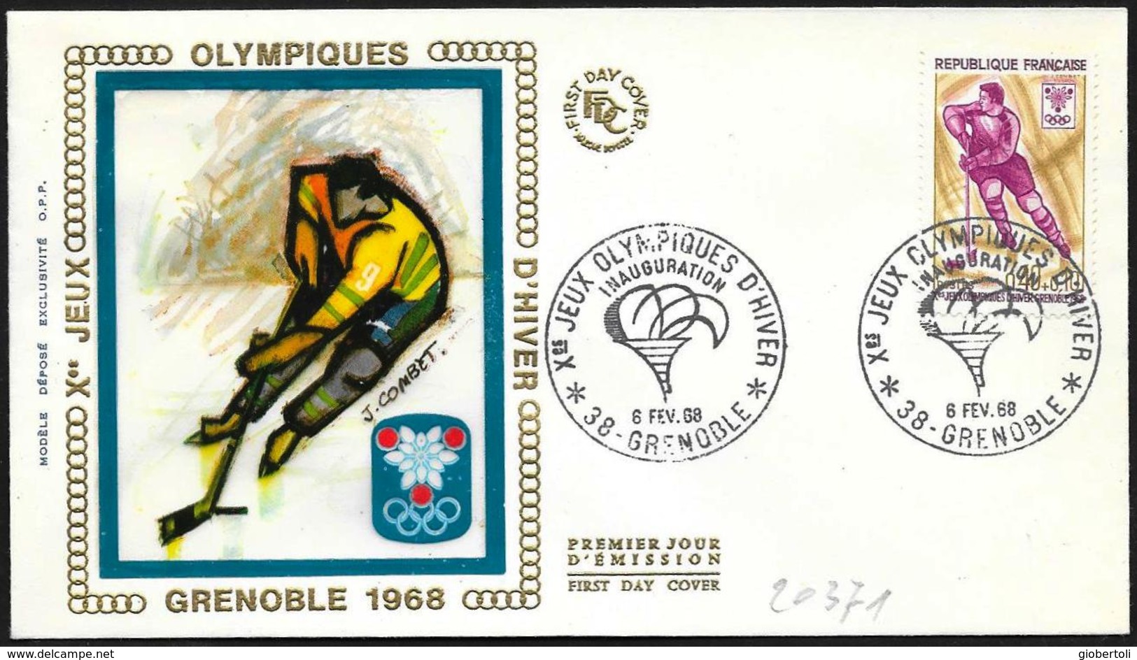 Francia/France: FDC, Inaugurazione, Inauguration, Opening - Inverno1968: Grenoble