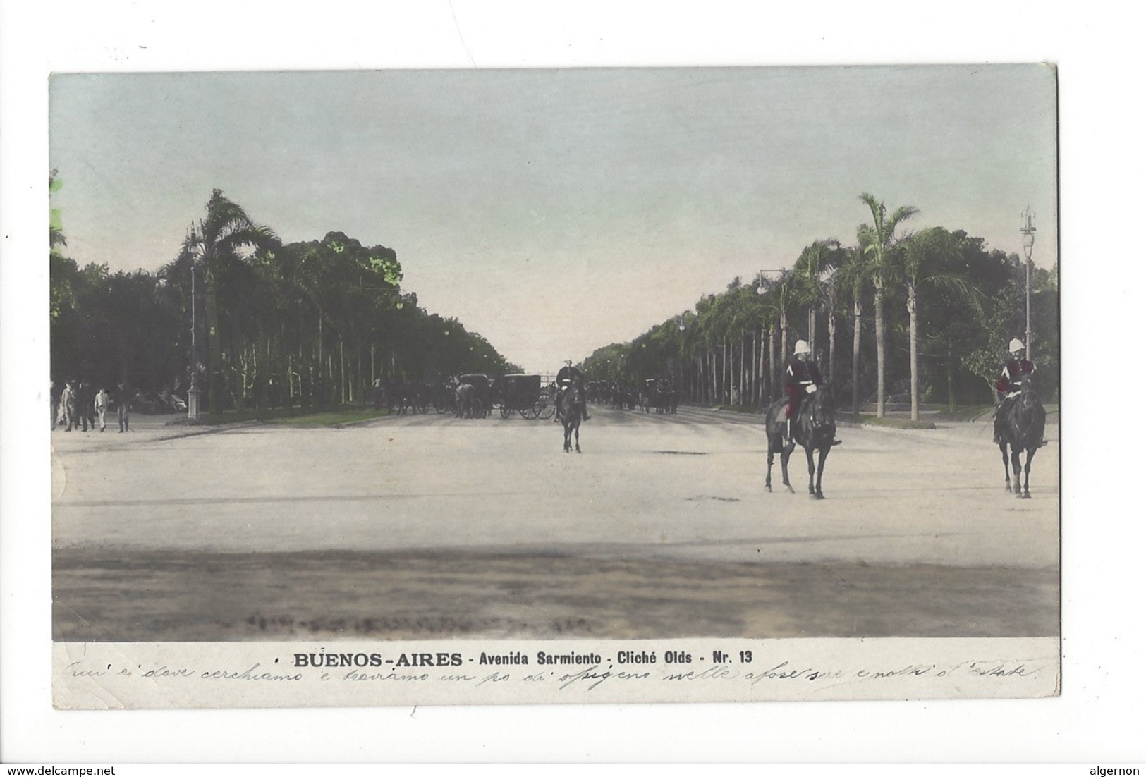 19554 - Buenos Aires Avenida Sarmiento + Cachet Fedele Ramelli - Argentine