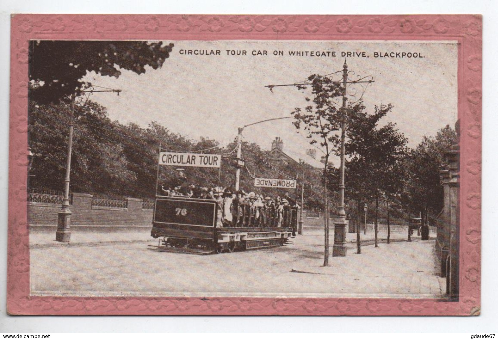 BLACKPOOL - CIRCULAR TOUR CAR ON WHITEGATE DRIVE - Blackpool