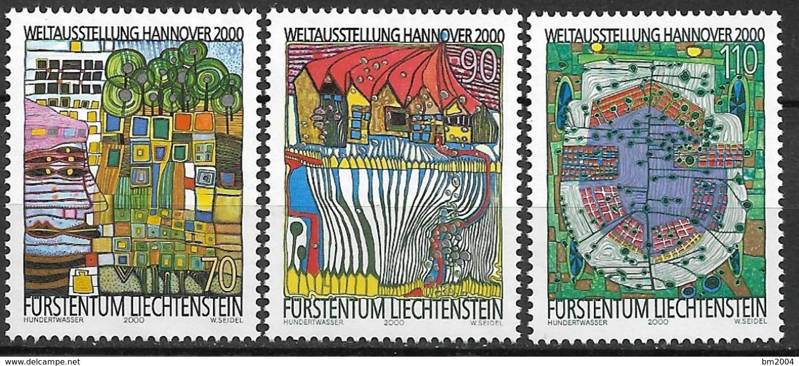 2000  Liechtenstein   Mi. 1235-7 **MNH Weltausstellung EXPO 2000, Hannover: Umwelt Und Entwicklung - Unused Stamps