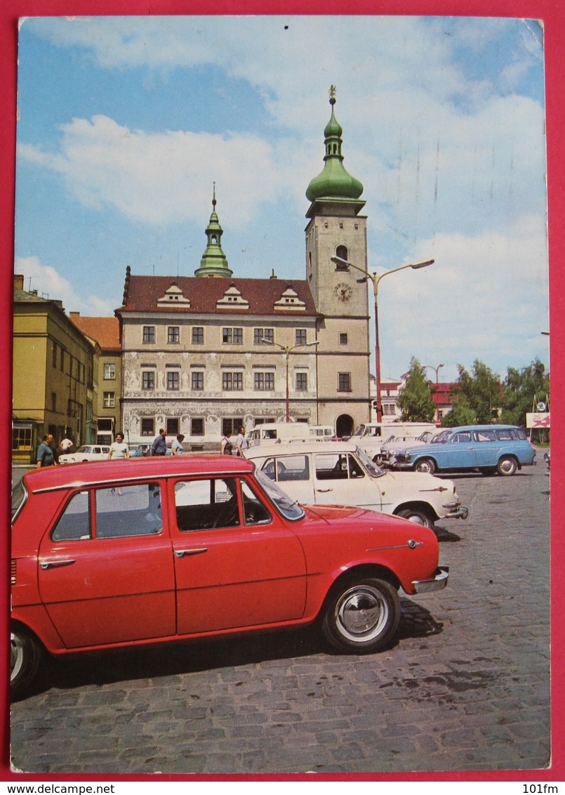 CZECH CAR - ŠKODA ON MLADA BOLESLAV POSTCARD - Turismo