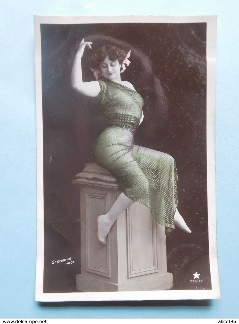 Mode Danse 1908 Stebbing Phot. Paris Carte Photo - Femmes