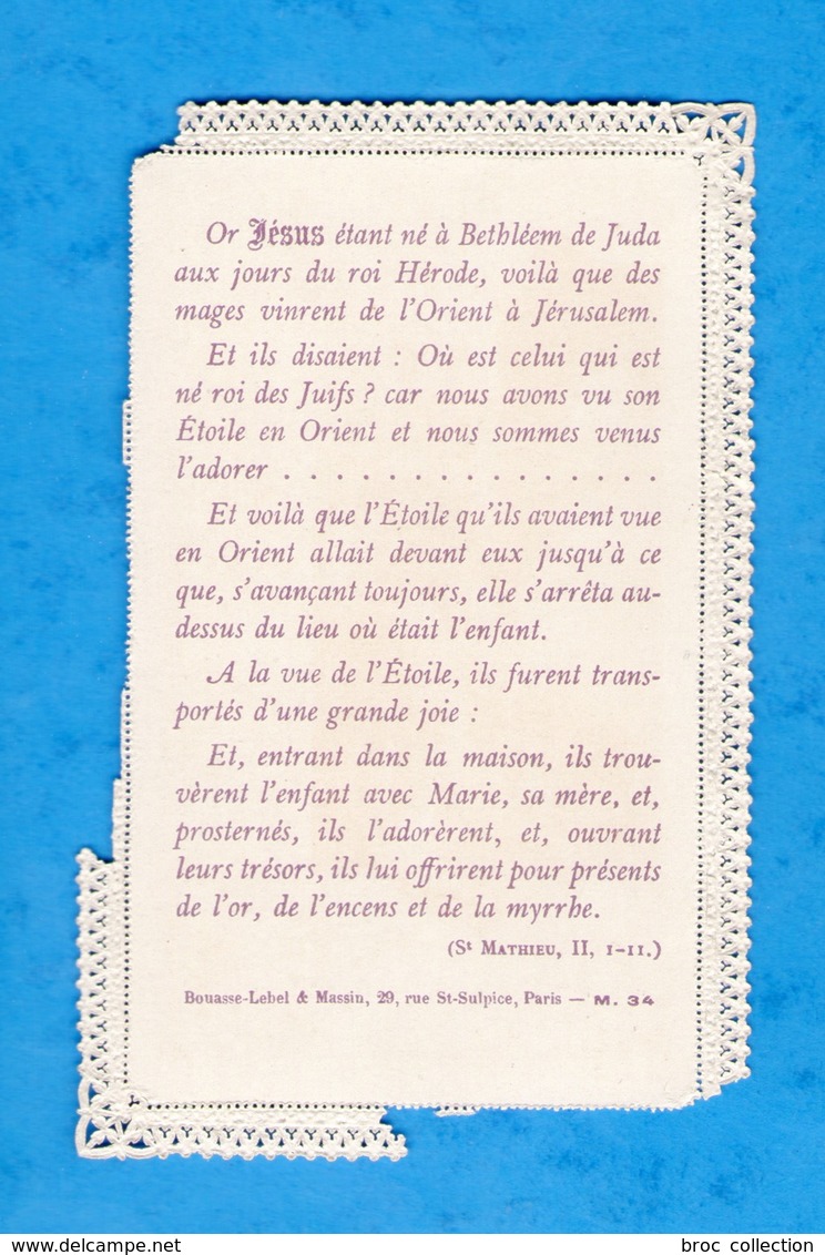 Les Présents Des Mages, Crèche, Noël, Nativité, Rois Mages, éd. Bouasse-Lebel & Massin M. 34 - Images Religieuses