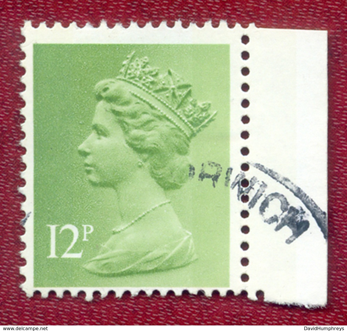 Great Britain GB 1971 - 1996 12p Green Machin Used - Machin-Ausgaben