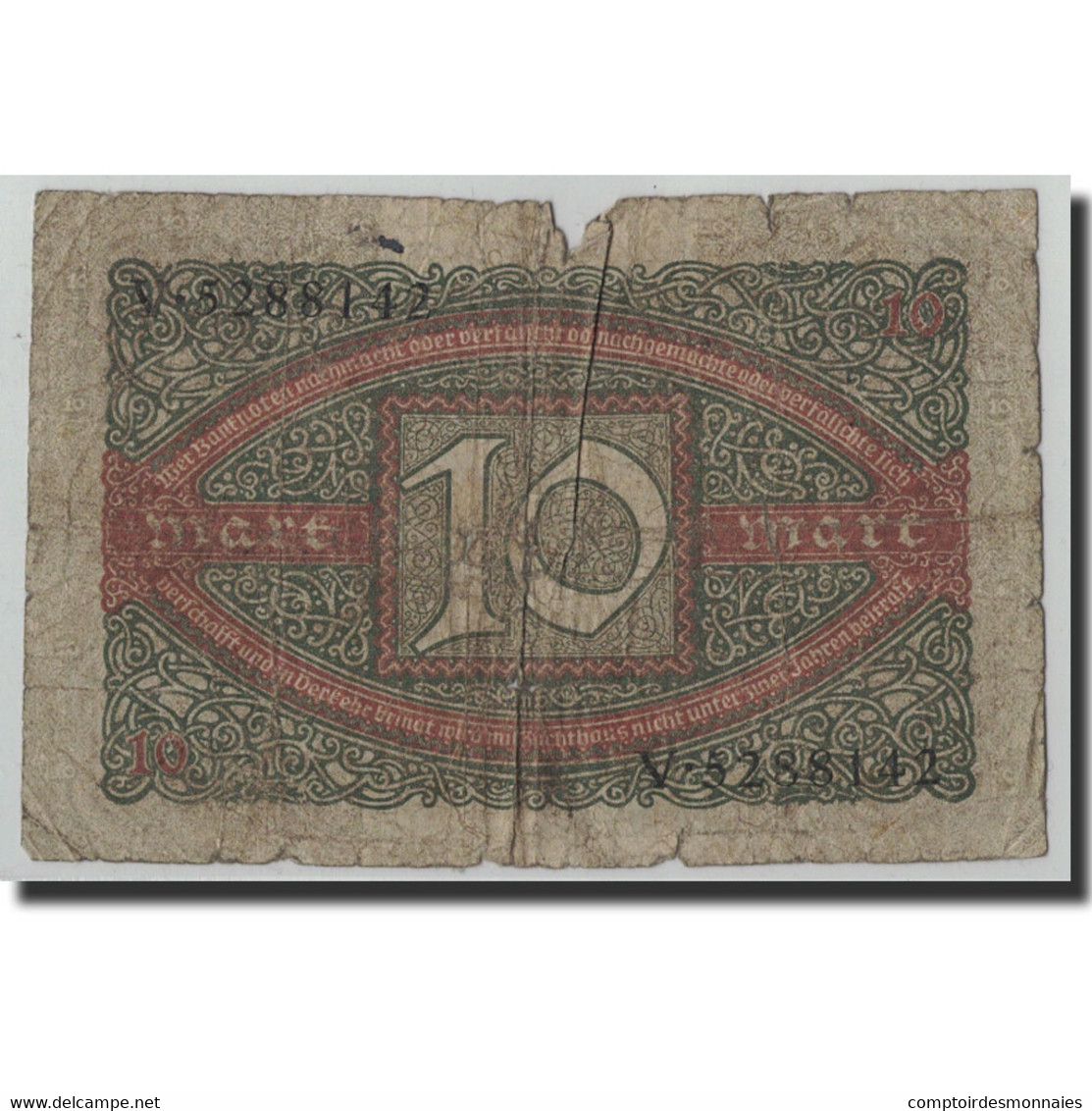 Billet, Allemagne, 10 Mark, 1920, 1920-02-06, KM:67a, AB+ - 10 Mark