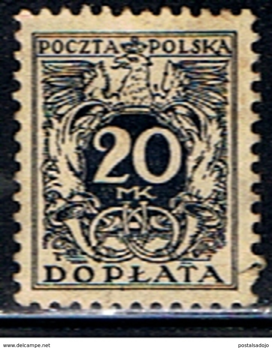 POL 252 // Y&T TAXE 42 // 1921 - Postage Due