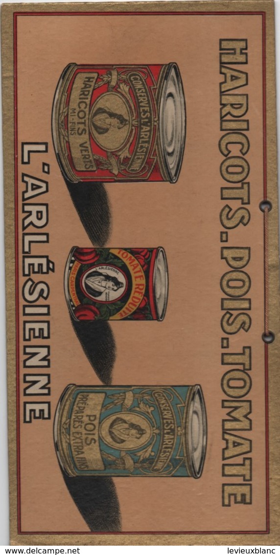 Publicité/ Plaque Carton/ L'Arlésienne / Haricots-Pois-Tomates/Paris - CARPENTRAS/ Vers 1930-50     BFP205 - Plaques En Carton