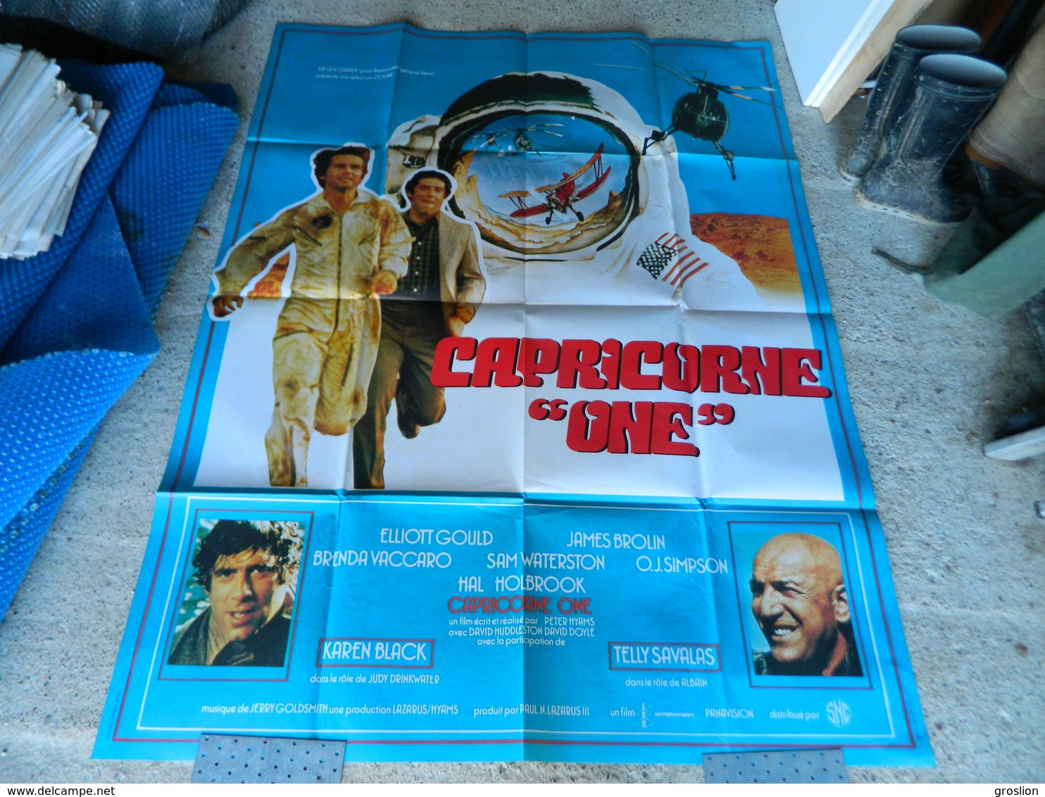 AFFICHE CINEMA CAPRICORNE ONE AVEC ELLIOT GOULD  JAMES BROLIN  BRENDA VACCARO  O J SIMPSON - Posters