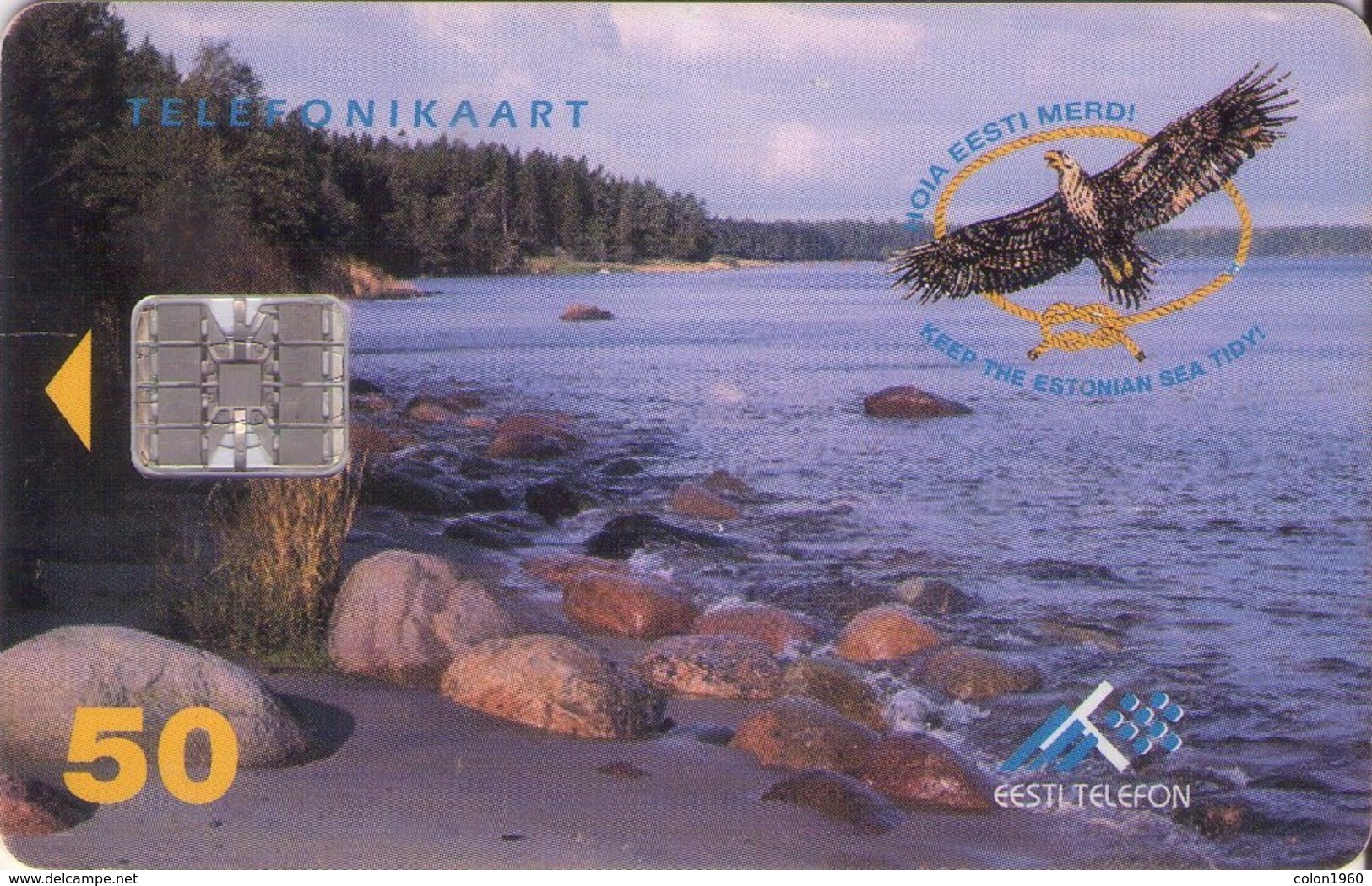 TARJETA TELEFONICA DE ESTONIA, TIRADA 50000 (056) FAUNA - Estland