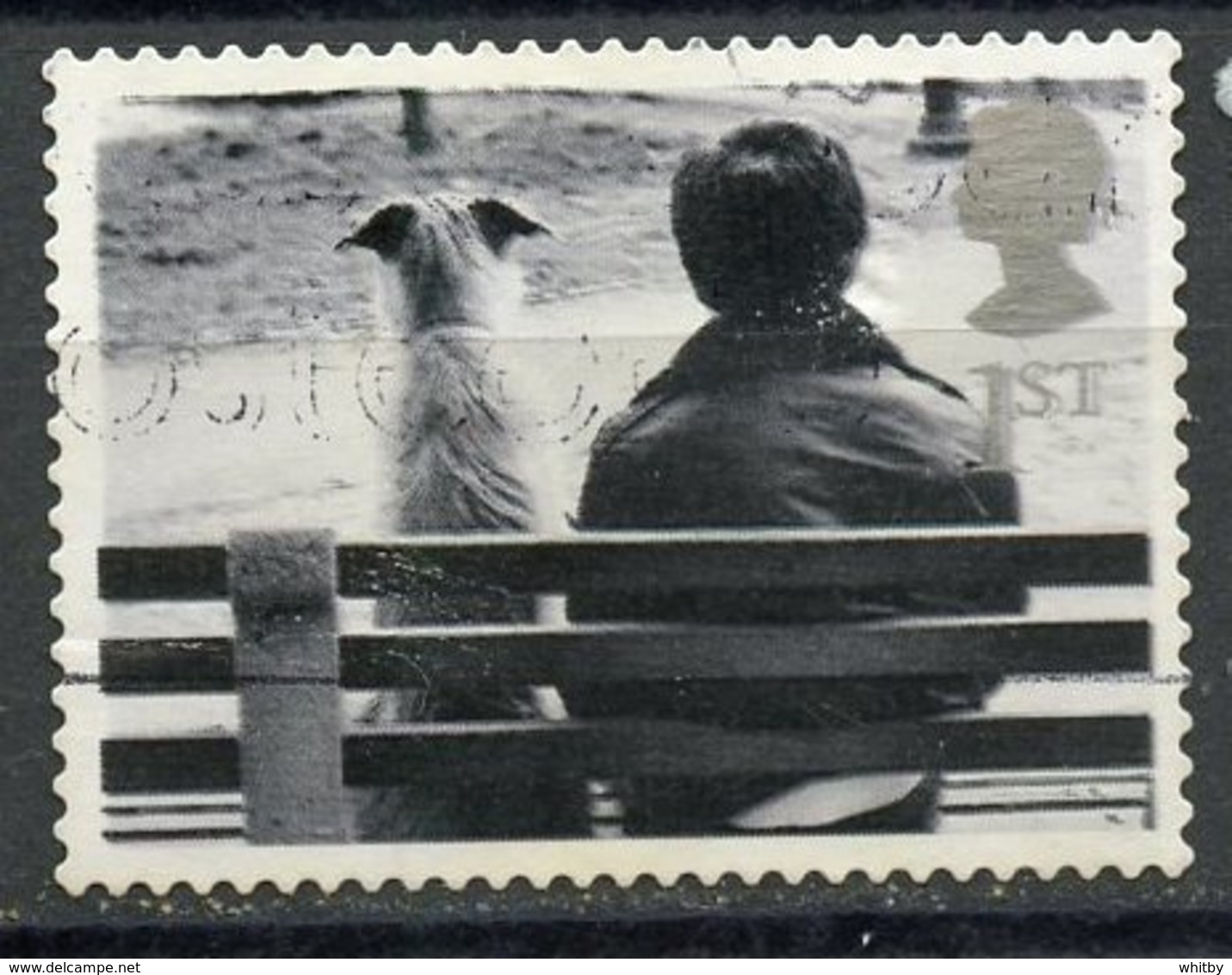 Great Britain 2001 1 St	Dog On Park Bench Issue  #1953 - Gebruikt