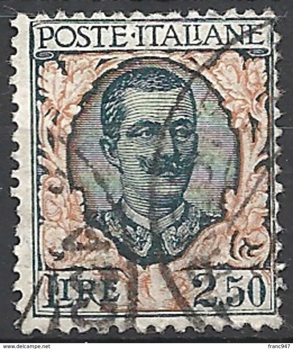 Italia, 1926 Vittorio E. III 2.50 "Tipo Floreale" # Michel 243 - Yvert & T. 185 - Scott 90 - Sassone 203 - USATO - Usati