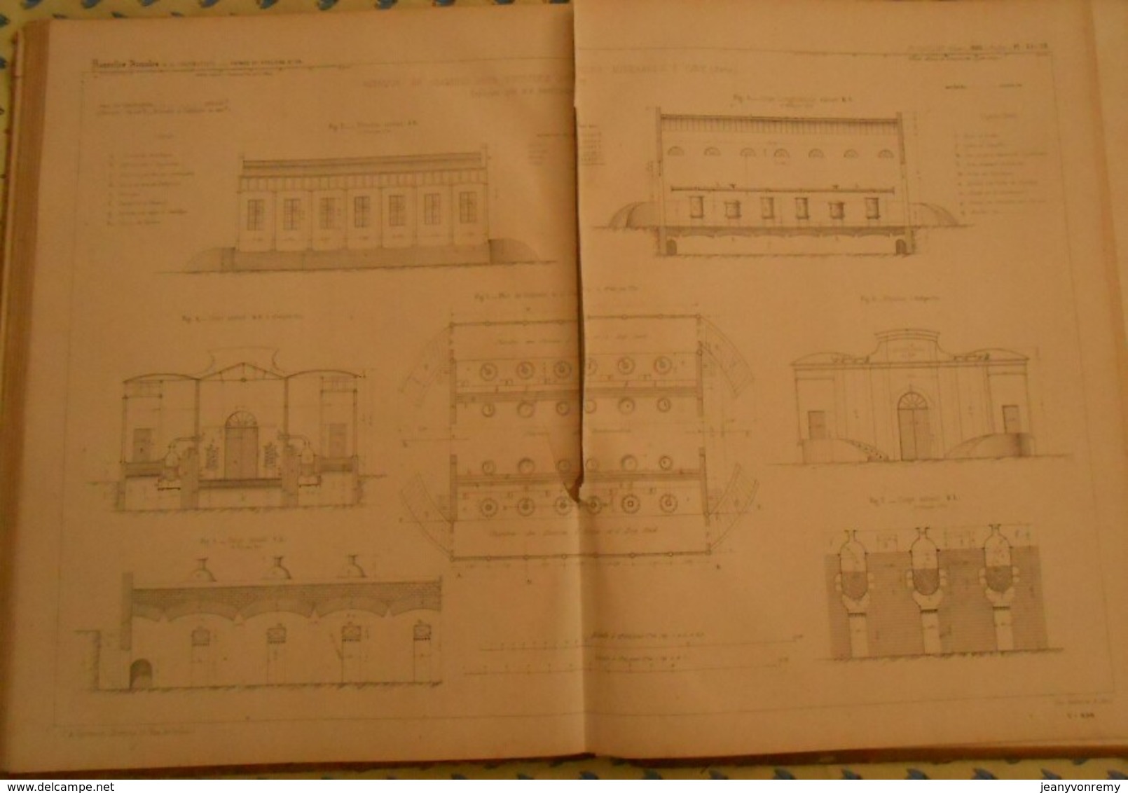 Plan D'une Fabrique De Graisses Pour Voitures Et Huiles Minérales à Ivry Dans La Seine.1866 - Opere Pubbliche