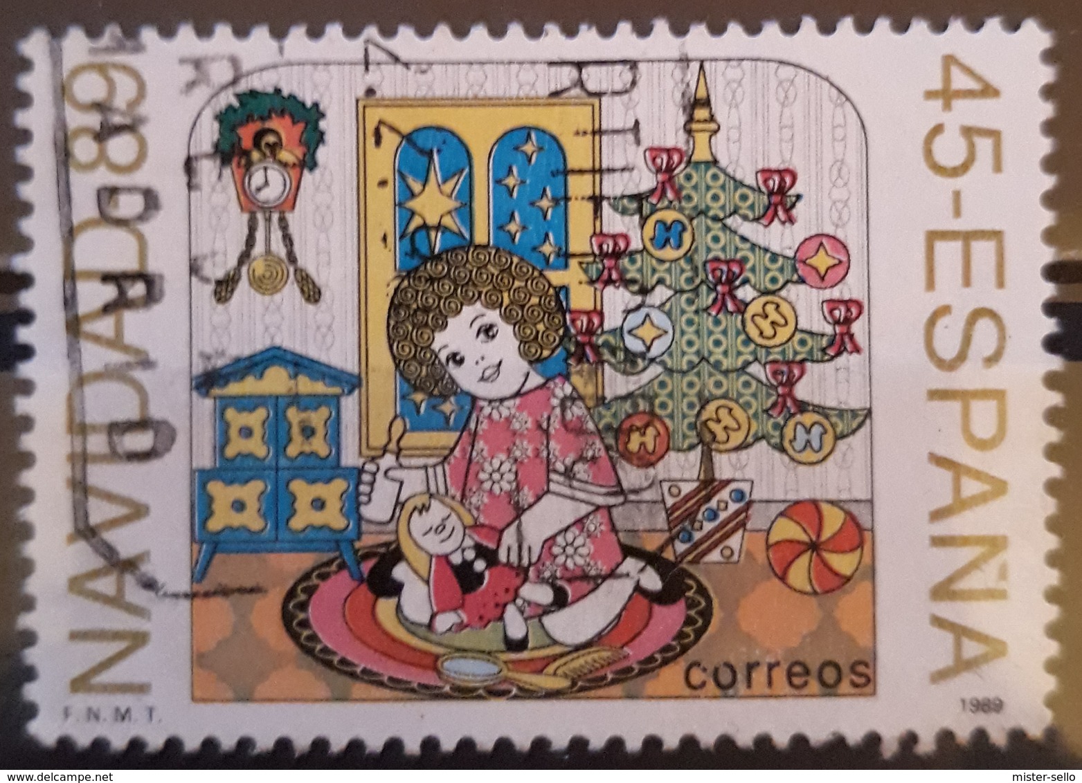 ESPAÑA 1989 Navidad. USADO - USED. - Usados