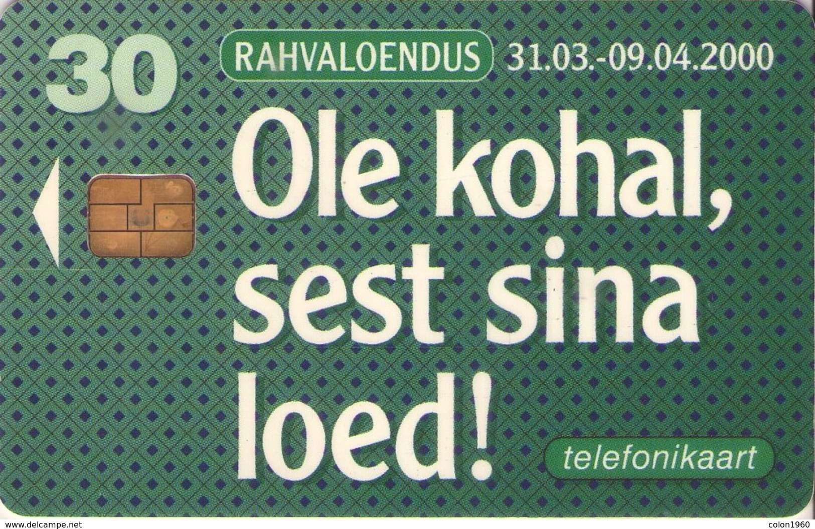 TARJETA TELEFONICA DE ESTONIA, (069) - Estonia