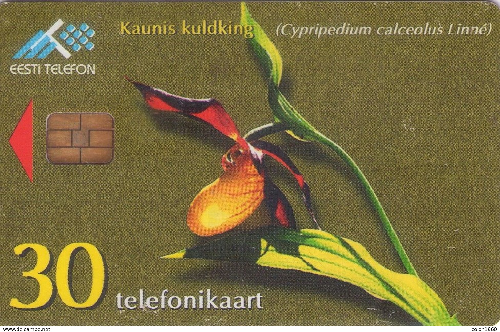 TARJETA TELEFONICA DE ESTONIA, TIRADA 75000 (070) FLORA - Estonia