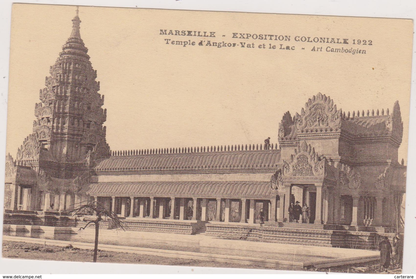 Asie,CAMBODGE,baphuan,12è Me Siècle,rare,hindou,vishno U,bouddhiste,rare,khmère, Temple ANGKOR à MARSEILLE EN 1922 - Cambodge